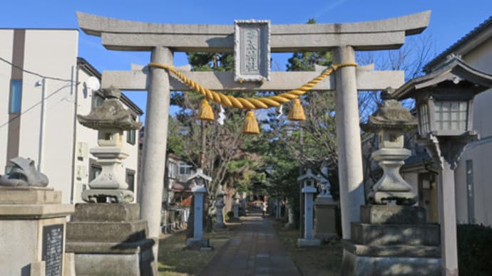 ◇加賀前田家ゆかりの神社と狛犬巡り-３多太神社 祖霊社、葭島神社、加賀神社