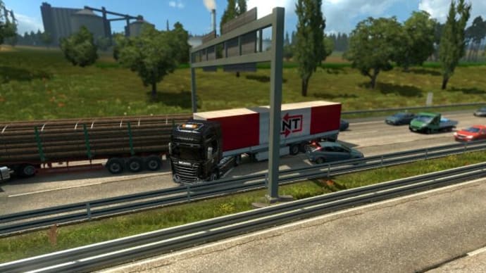 事故っちゃいました・・・（Euro Truck Simulator 2）