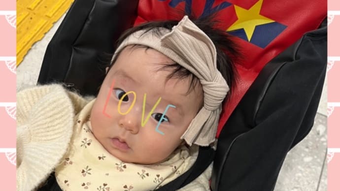 孫ちゃん初めての飛行機✈︎