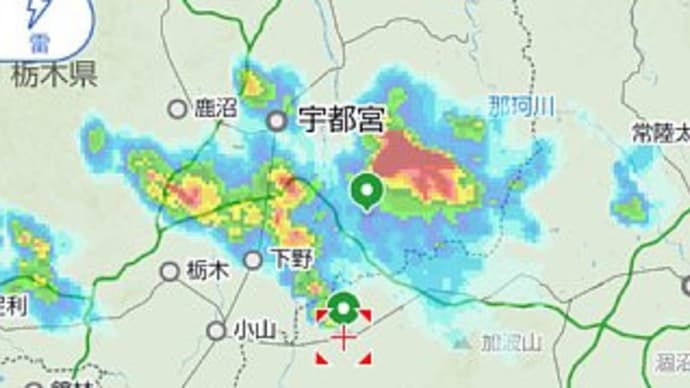 今日の夕立ち