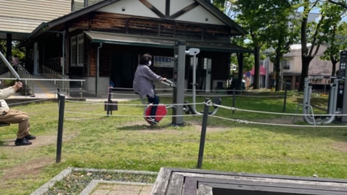 岐阜長良公園に来ています