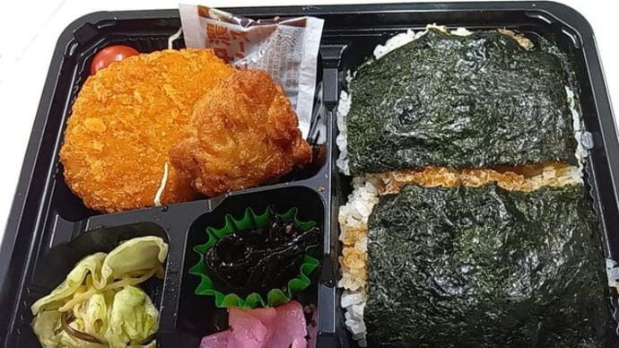のり弁当に信玄餅