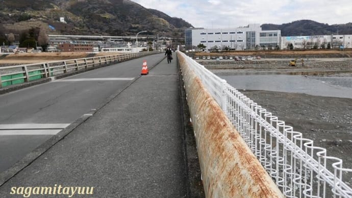 酒匂川に架かる「十文字橋」を渡る！！