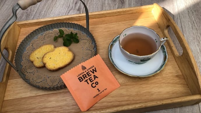 ジンジャーでポカポカ🧡三ヶ日みかんラスク(NEOPASA浜松)&LEMON&GINGER(BREW TEA) 〜♪