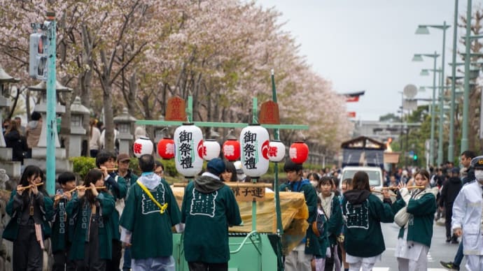 鎌倉まつり開幕【若宮大路/鶴岡八幡宮】生憎のお天気でしたが行列巡行も無事に実施