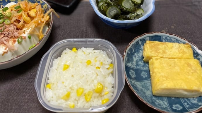 精進料理みたいな夕食@我が家
