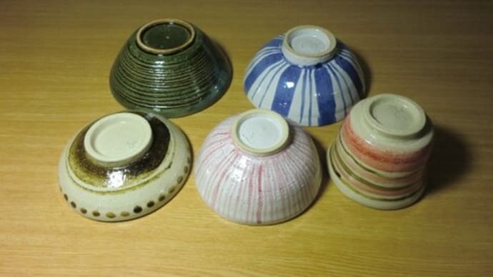 ご飯茶碗に爽やかな絵付け/作品回顧展 No.82