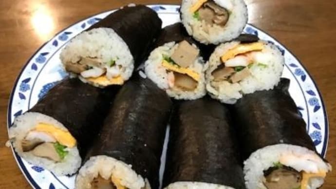 恵方巻きと豆まき