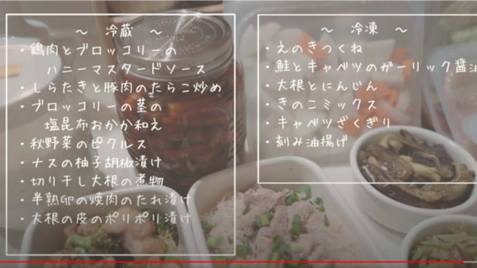 【全15品】食べても太らない1週間分の作り置き&冷凍ストック【食欲の秋】