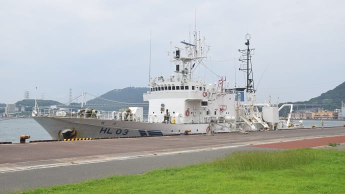 海上保安庁測量船明洋　門司港　寄港姿　2022年７月