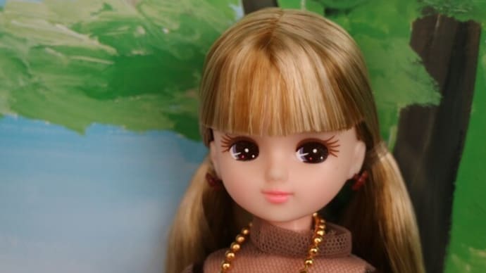 お人形教室スペシャルリカちゃんxチュールトップス&肩紐ワンピース+着回しコーディネイトキャミソール(グレー)