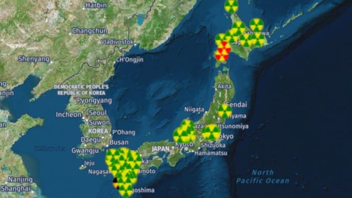 【地震・噴火フラグ】放射線濃度。特に沖縄。