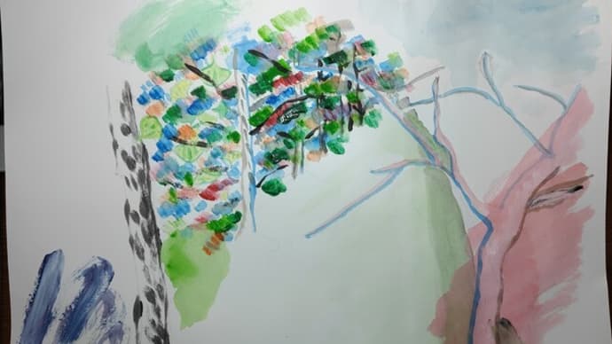絵画作品「私の存在理由の為に」/an art work " Pour ma raison d'être " painted by Katsutoshi Ishikawa