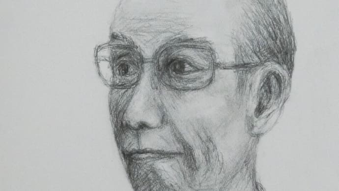 今日は「宝和洋画会A」の例会で「人物画」です