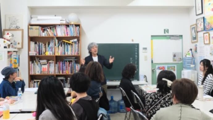 2025年5月25日(日)絵本ゆっくりコース・荒井良二さんの授業内容