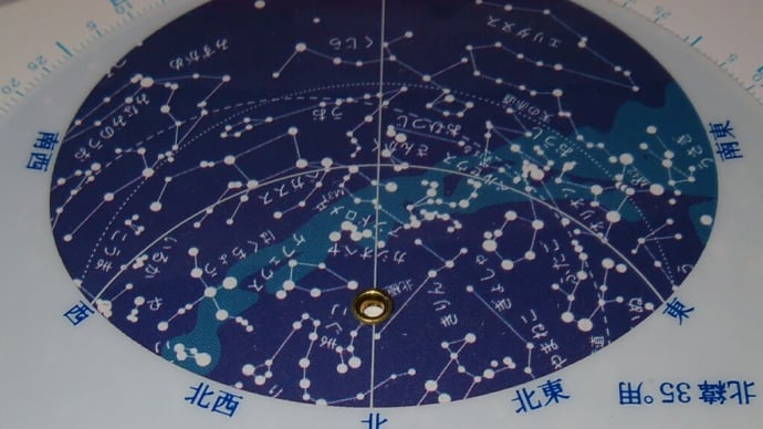 星座早見盤　12月1日夜9時の空とふたご座流星群　