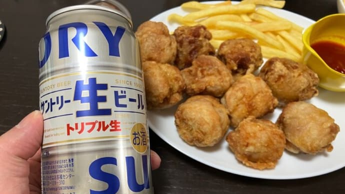 唐揚げ＆ビールのち茜霧島（からあげ千ちゃん@両国）