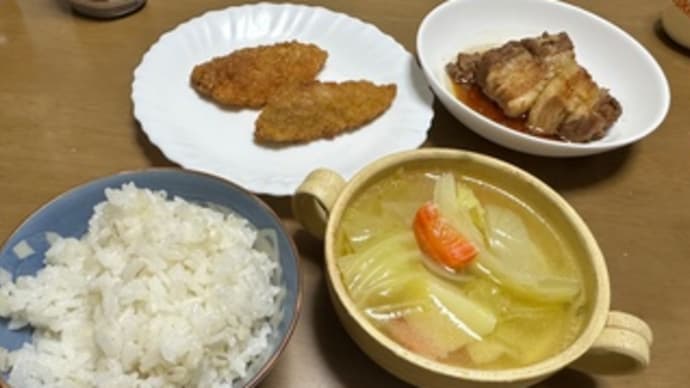 今日の夕ご飯(角煮)
