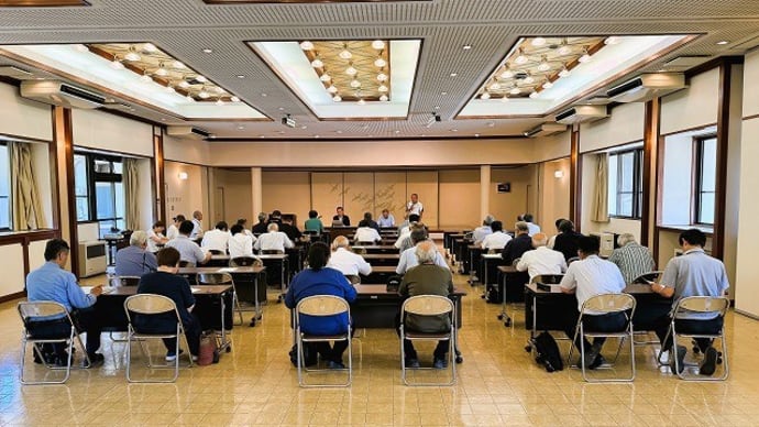 赤とんぼフェスティバル実行委員・区長合同会議&草尾上野ぶどう畑上空からの風景