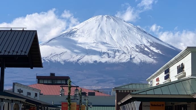 富士山綺麗に見えました。