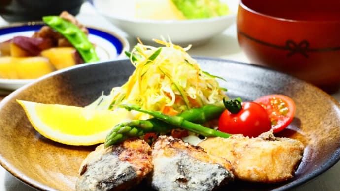 ごはんがすすむ☆魚の竜田揚げ&さつまいもと豚肉の甘辛煮☆