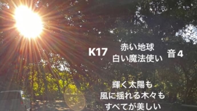 〜マヤ暦 K17 赤い地球・白い魔法使い・音4〜 台風3号 「黄色い戦士」スタバで初挑戦