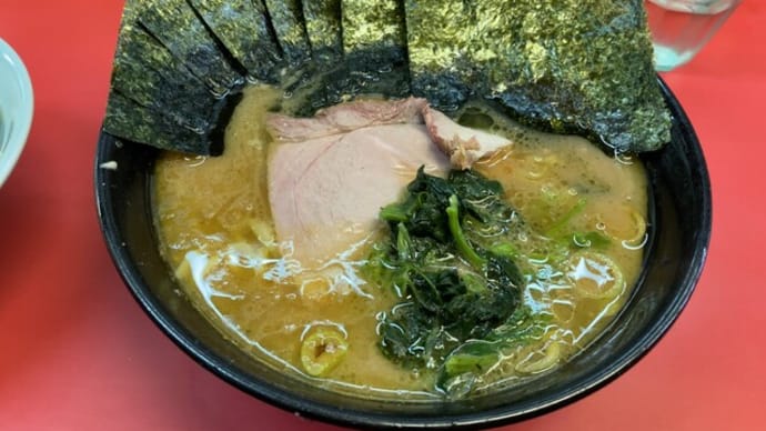 横浜市 杉田家 オールデフォルト のり増し・ライス白(朝ラー)