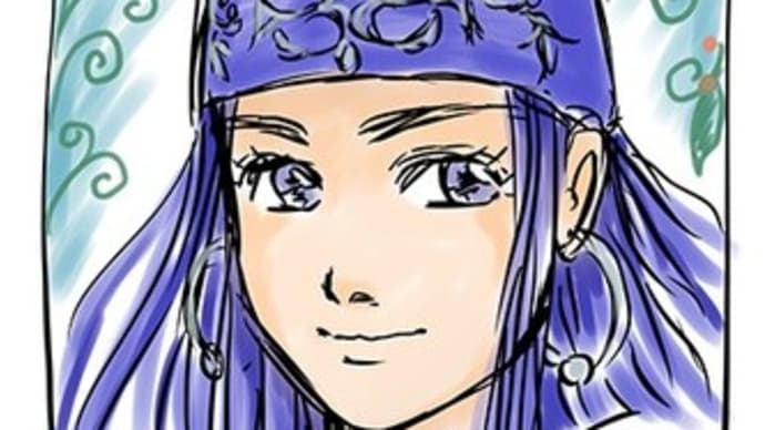 アシㇼパさん描いてみたよ。ゴールデンカムイ面白かった✨