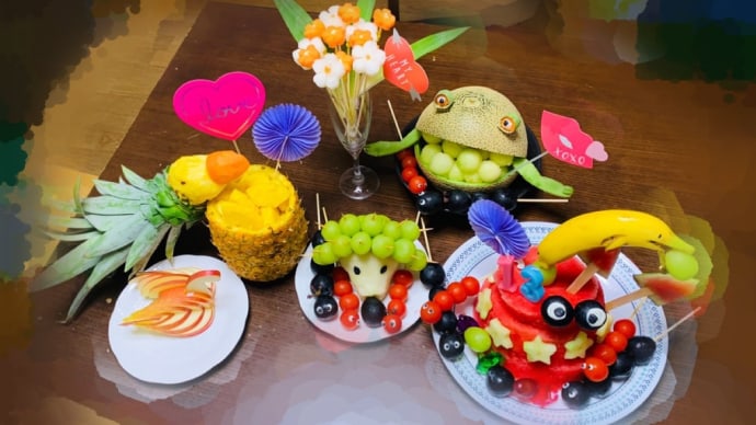 お誕生日‼️ケーキ出来上がり〜🎂
