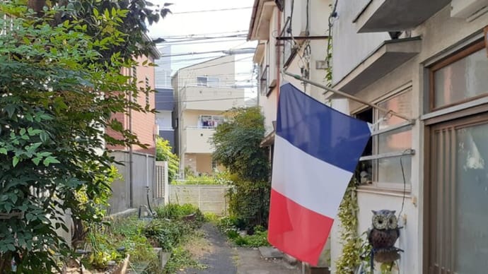 トリコロールが有る路地は、