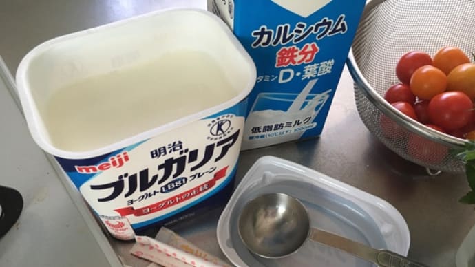 自作フローズンヨーグルト(^.^)バナナ味