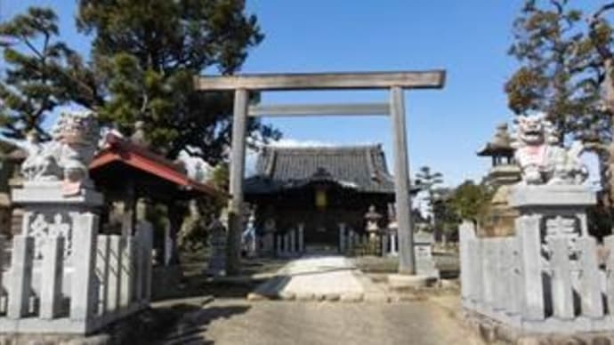 村社：神明社（元松（もとまつ）神社） in 愛知県飛島村元起