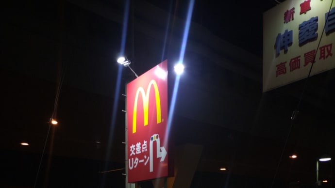 ヤモリに送られながら洗車に行って、マックで夕涼み