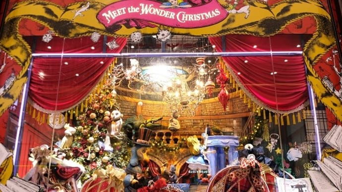 阪急百貨店ショーウィンドウ クリスマスバージョン