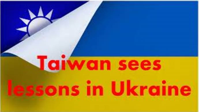 "Taiwan sees lessons in Ukraine"