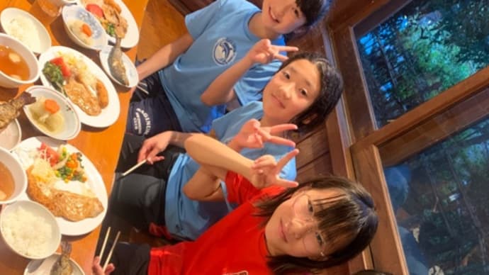 E1 強化合宿 1日目 夕ご飯!