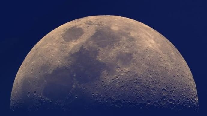 3月10日のお月様(月面X、LOVE)月齢6.7