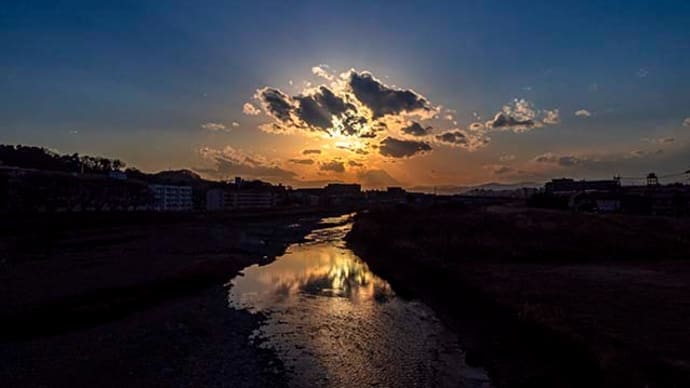 ふれあい橋夕景　4