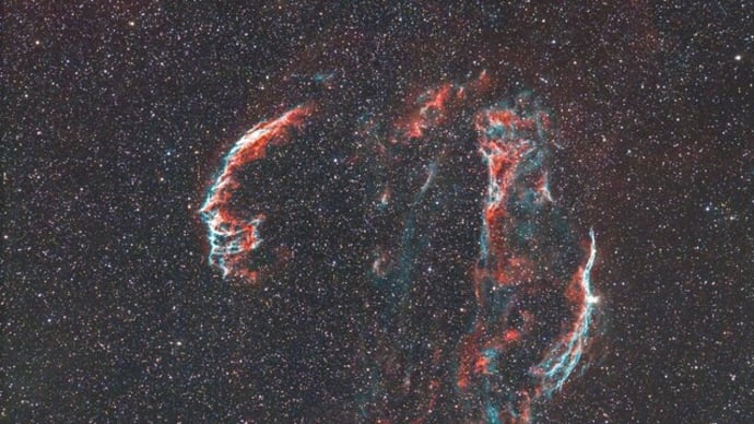 533MC Pro＋SAMYANG135ｍｍ NBZで網状星雲