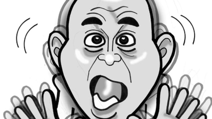 頭が揺れる似顔絵