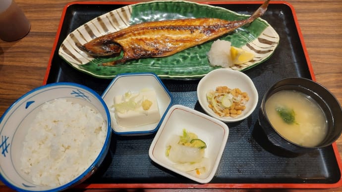 今日も焼魚定食