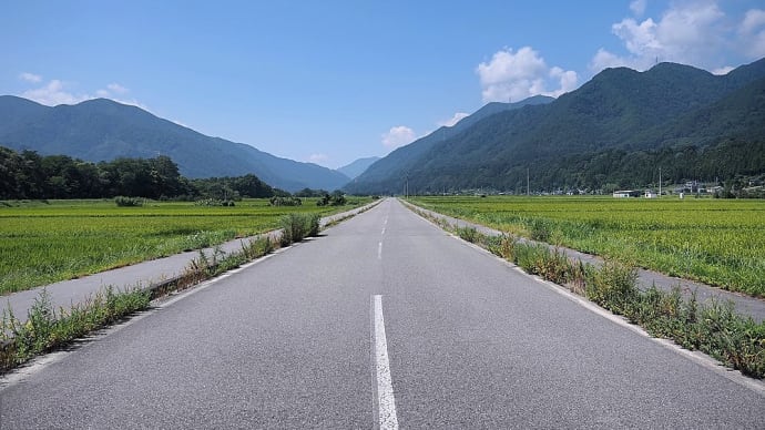 ★田園地帯を貫く道 2020