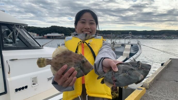 １９日は新米杯参加でっす。楽しいカワハギ釣り船長も釣りたい！