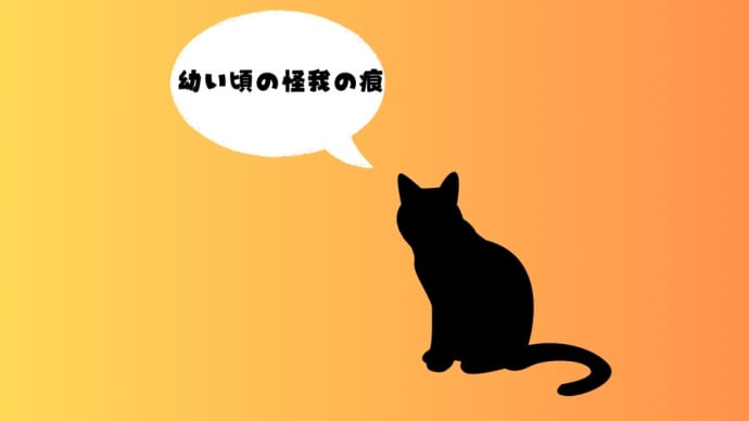 幼い頃の怪我の痕