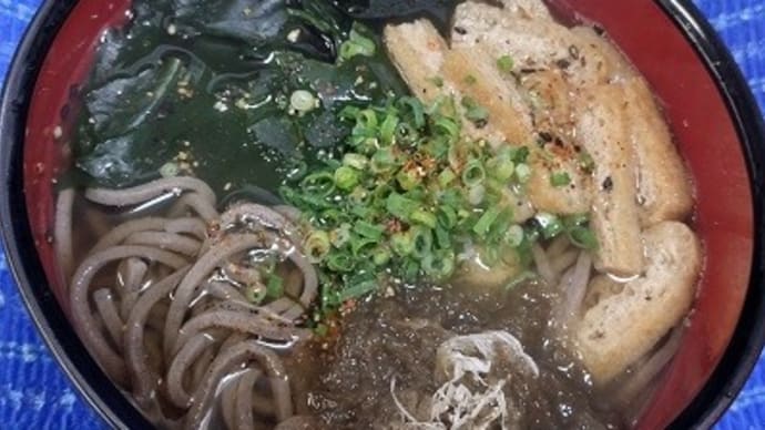 【01/05昼食】刻み蕎麦、久々に豆腐蕎麦じゃ～ないんだね：P