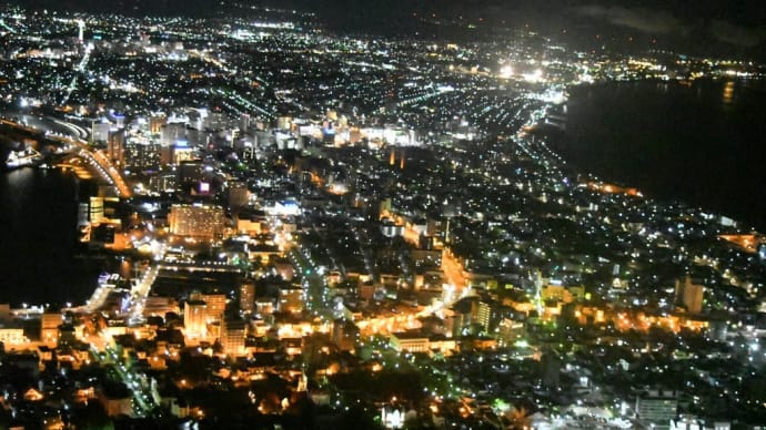 函館山の夜景、、、