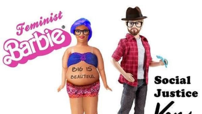 Barbie The Feminazi Miss Piggy And Ken The Cuck SJW.  😀😃😄😁😆😅😂🤣😈💩