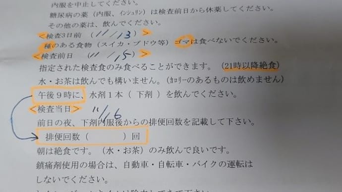大腸内視鏡検査2021