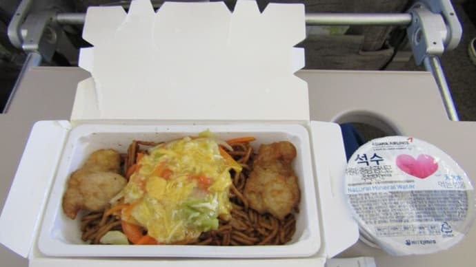 2024年4月 アシアナ航空機内食（関西ーソウル・金浦）