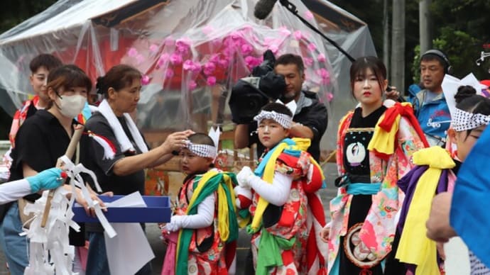 秋祭り 八幡神社への奉納 打ち囃子